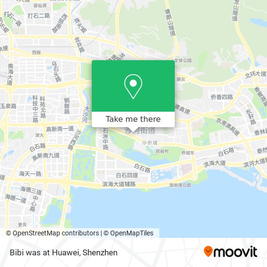 Bibi was at Huawei map