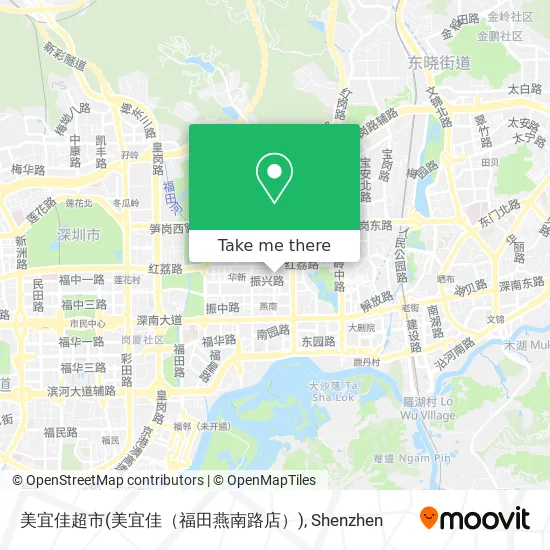 美宜佳超市(美宜佳（福田燕南路店）) map