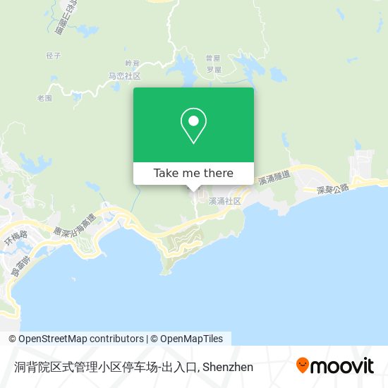 洞背院区式管理小区停车场-出入口 map
