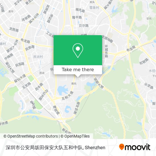 深圳市公安局坂田保安大队五和中队 map