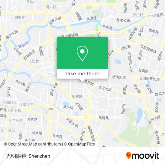 光明眼镜 map