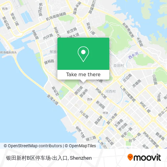 银田新村B区停车场-出入口 map
