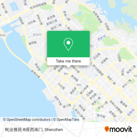 蚝业雅苑-B座西南门 map