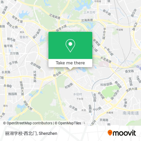 丽湖学校-西北门 map