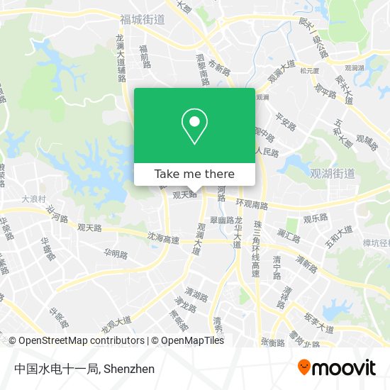 中国水电十一局 map