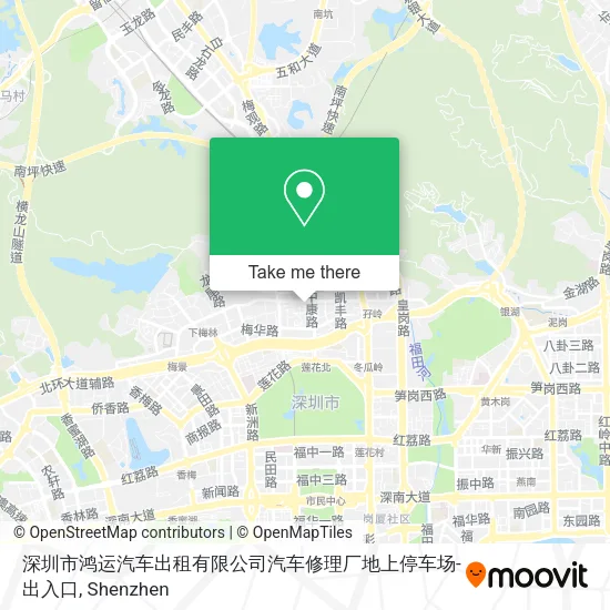 深圳市鸿运汽车出租有限公司汽车修理厂地上停车场-出入口 map