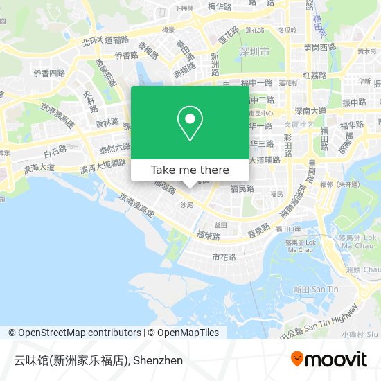 云味馆(新洲家乐福店) map