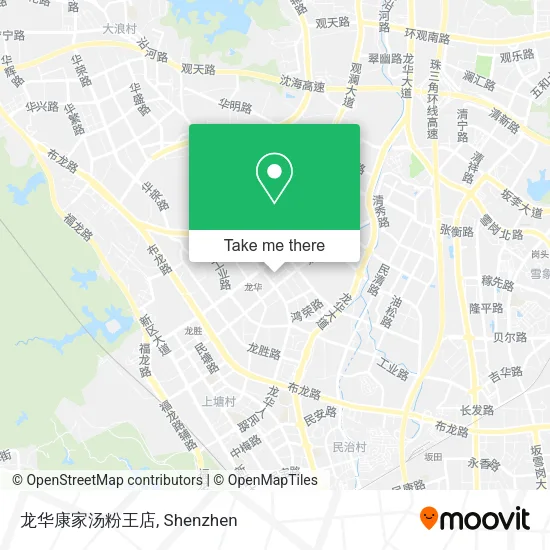 龙华康家汤粉王店 map