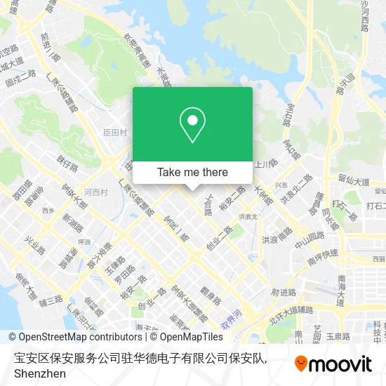 宝安区保安服务公司驻华德电子有限公司保安队 map