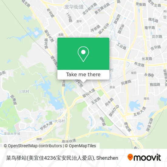 菜鸟驿站(美宜佳4236宝安民治人爱店) map