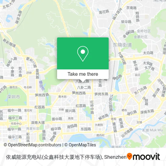 依威能源充电站(众鑫科技大厦地下停车场) map