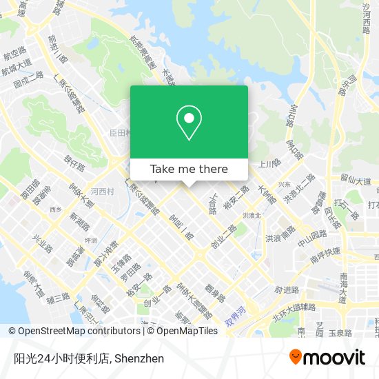 阳光24小时便利店 map