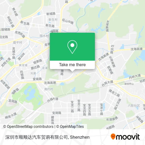 深圳市顺顺达汽车贸易有限公司 map