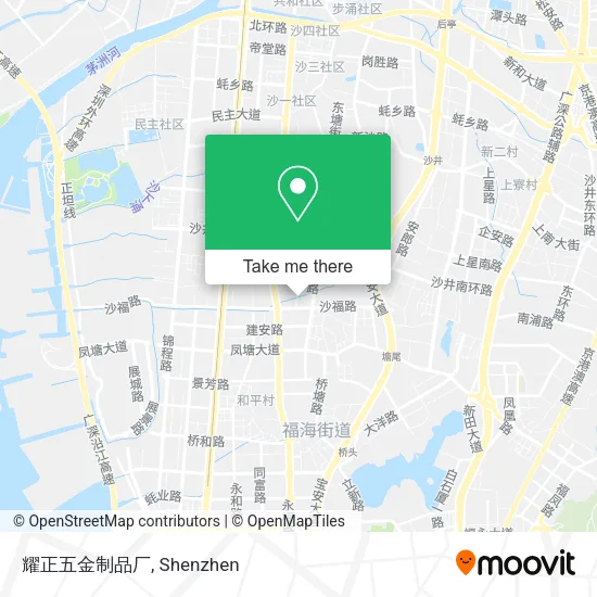 耀正五金制品厂 map