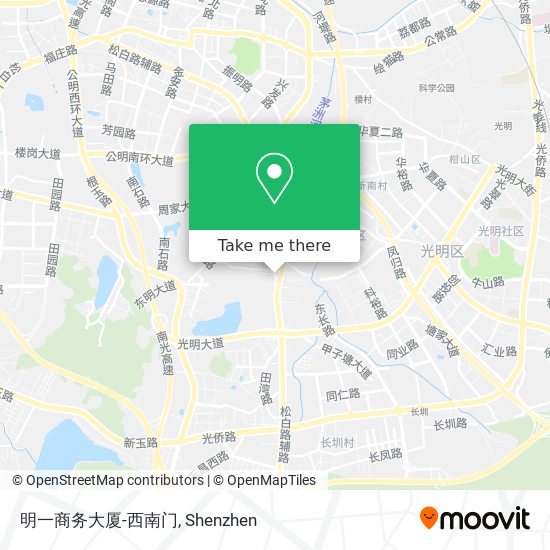 明一商务大厦-西南门 map