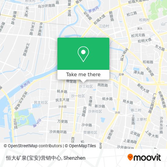 恒大矿泉(宝安)营销中心 map