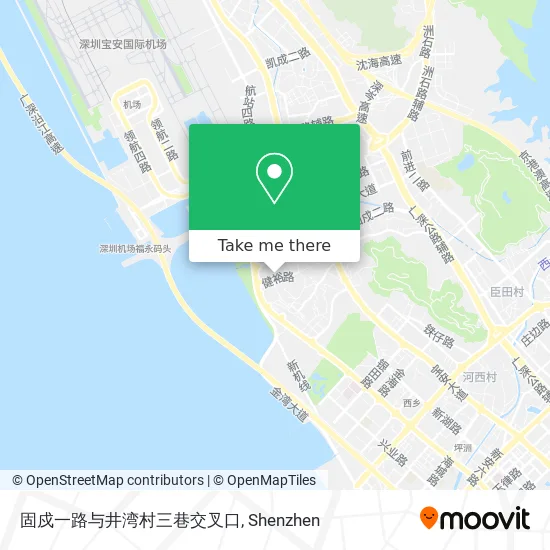 固戍一路与井湾村三巷交叉口 map