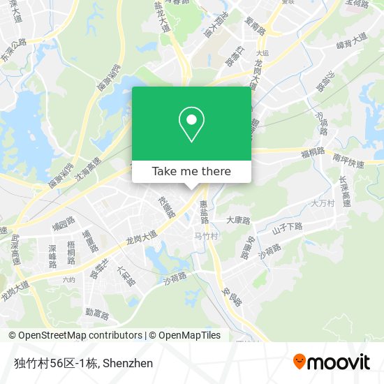 独竹村56区-1栋 map