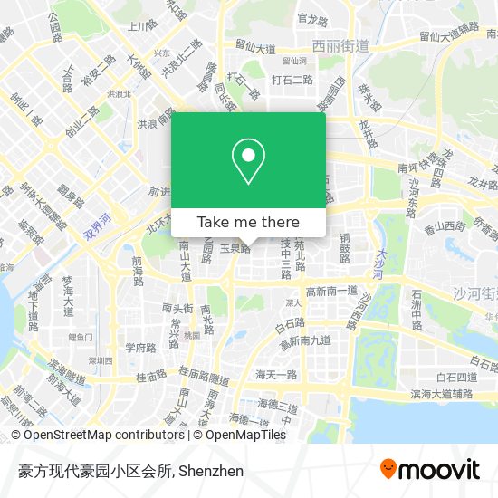 豪方现代豪园小区会所 map
