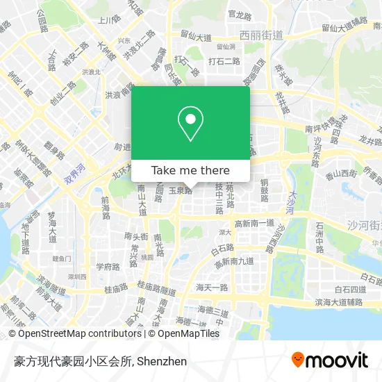 豪方现代豪园小区会所 map