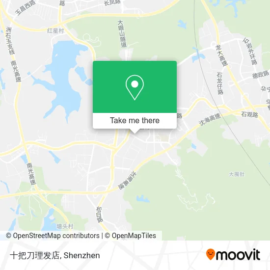 十把刀理发店 map