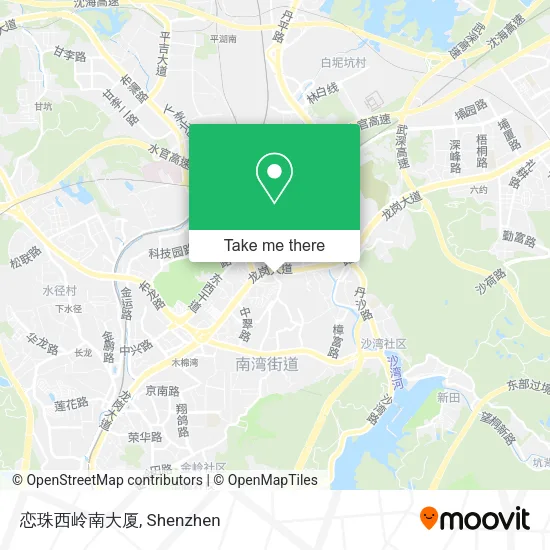 恋珠西岭南大厦 map