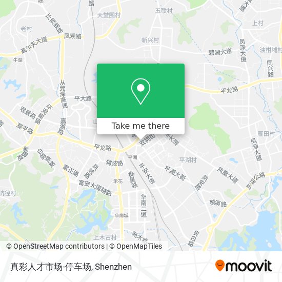 真彩人才市场-停车场 map