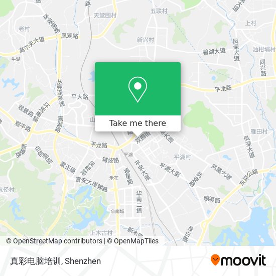 真彩电脑培训 map
