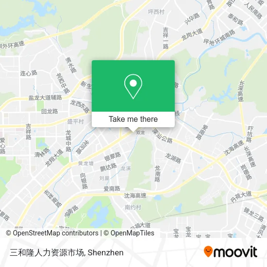 三和隆人力资源市场 map
