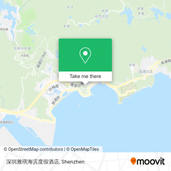 深圳雅琪海滨度假酒店 map