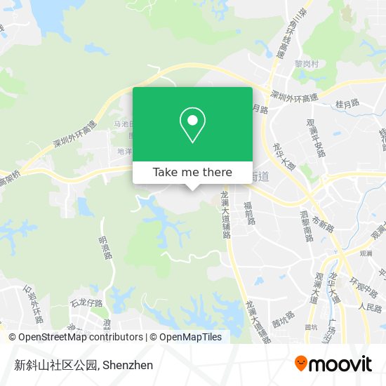 新斜山社区公园 map