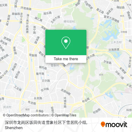 深圳市龙岗区坂田街道雪象社区下雪居民小组 map