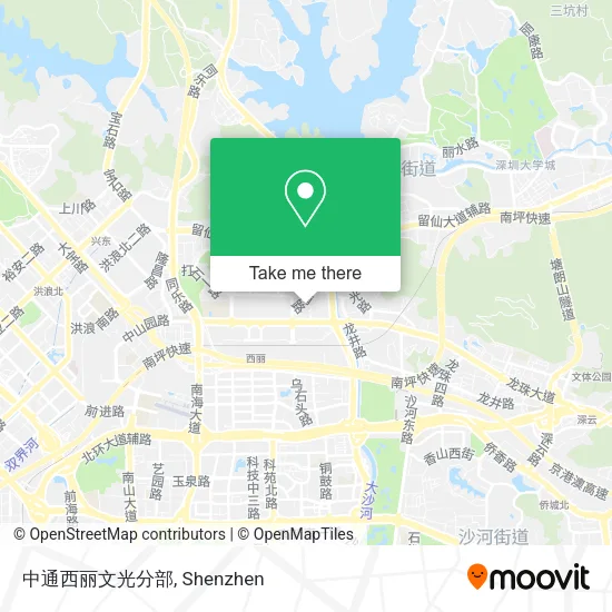 中通西丽文光分部 map