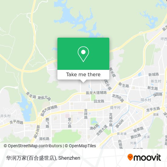 华润万家(百合盛世店) map