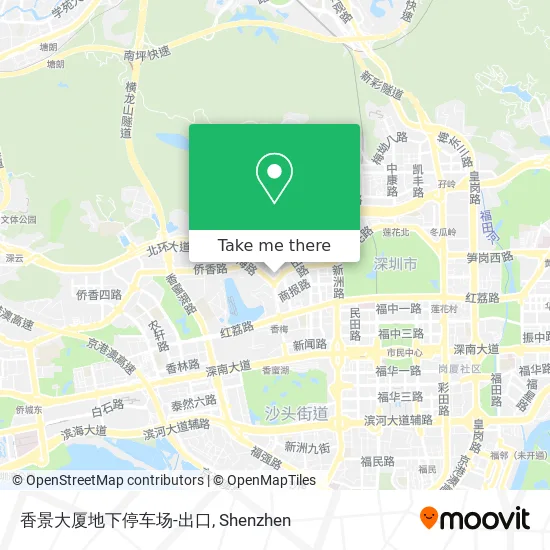 香景大厦地下停车场-出口 map