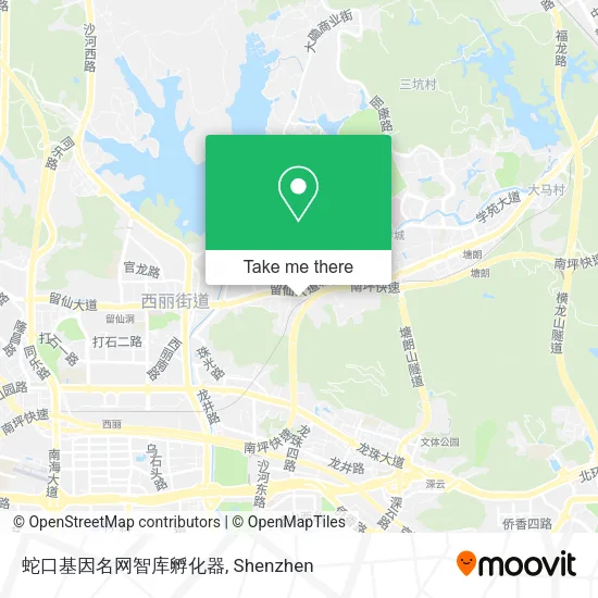 蛇口基因名网智库孵化器 map