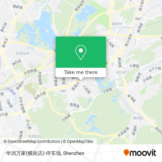 华润万家(横岗店)-停车场 map