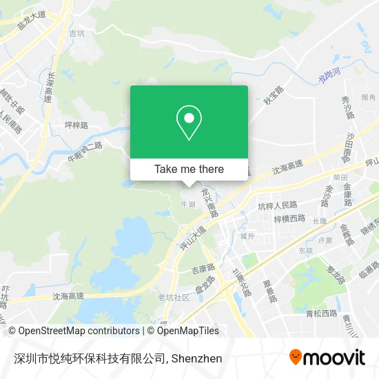 深圳市悦纯环保科技有限公司 map