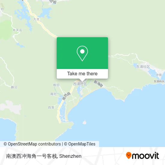 南澳西冲海角一号客栈 map