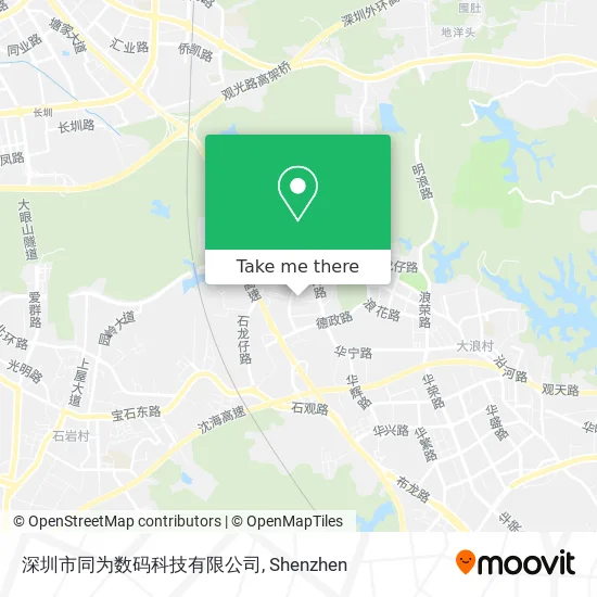 深圳市同为数码科技有限公司 map