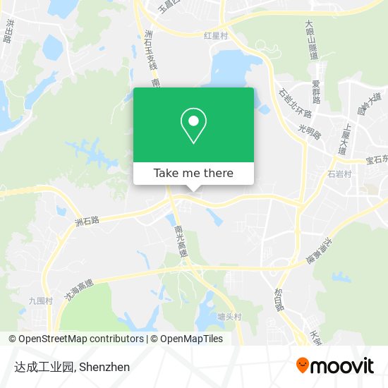 达成工业园 map