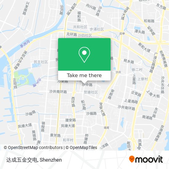 达成五金交电 map