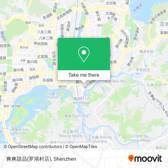 爽爽甜品(罗湖村店) map