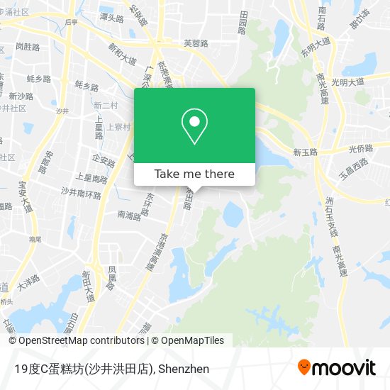 19度C蛋糕坊(沙井洪田店) map