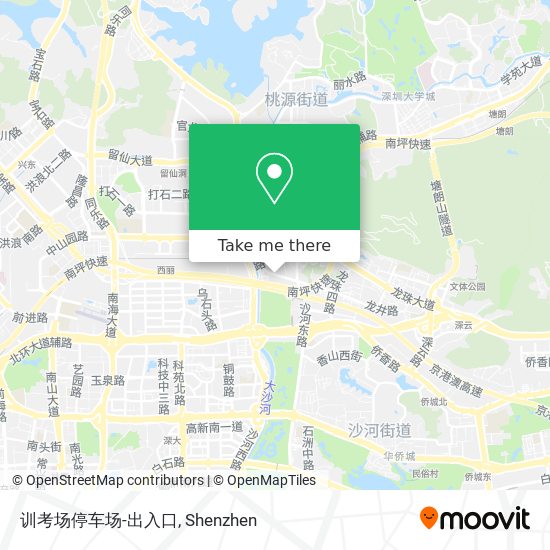 训考场停车场-出入口 map