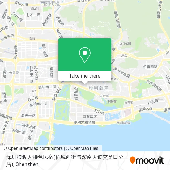 深圳摆渡人特色民宿(侨城西街与深南大道交叉口分店) map