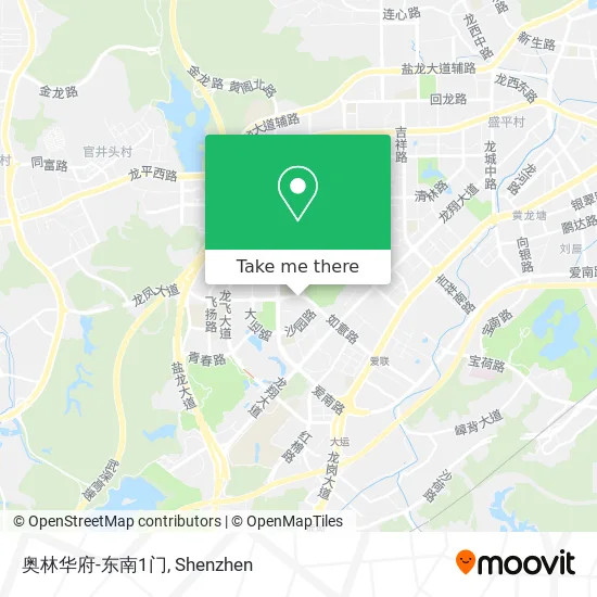 奥林华府-东南1门 map