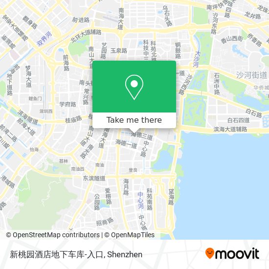 新桃园酒店地下车库-入口 map