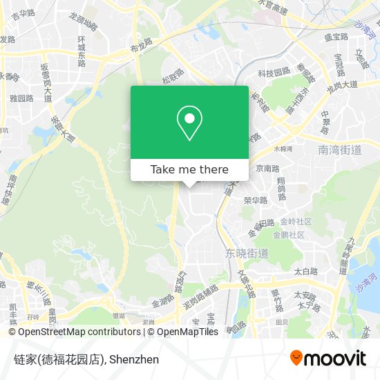 链家(德福花园店) map