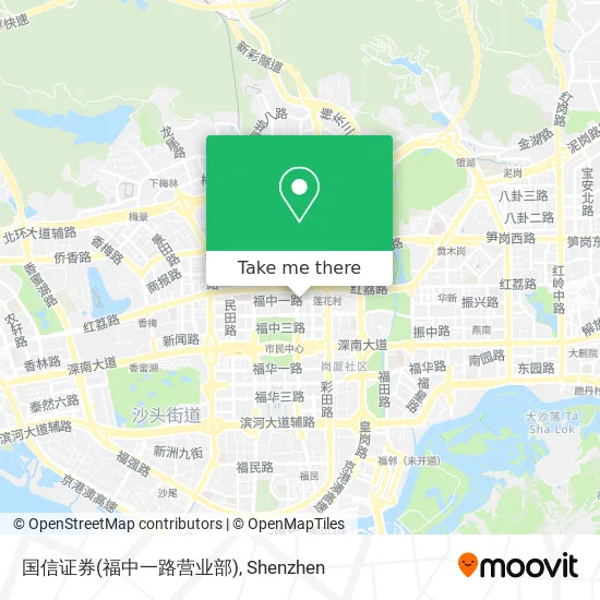 国信证券(福中一路营业部) map